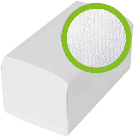 Ręcznik ZZ 100% celuloza 2 warstwowy 3000 listków 22cm / 21,5cm TIGRO
